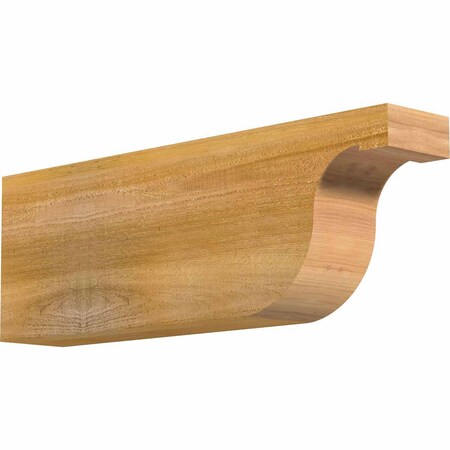 Ekena Millwork Del Monte Rough Sawn Rafter Tail, Western Red Cedar, 4"W x 8"H x 24"L RFT04X08X24DEL00RWR